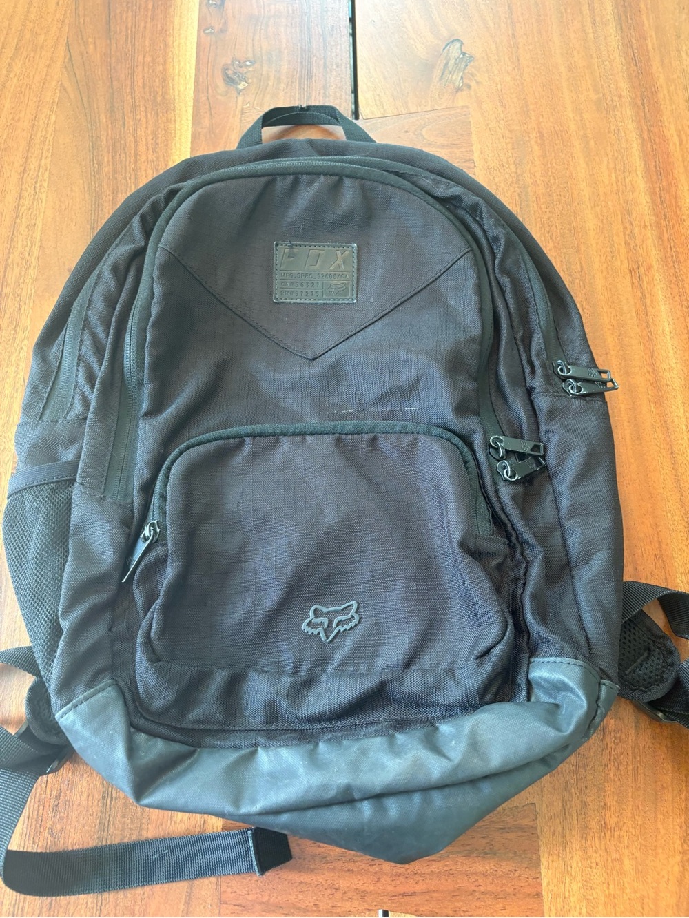 Fox Black Men's Backpack with Logo